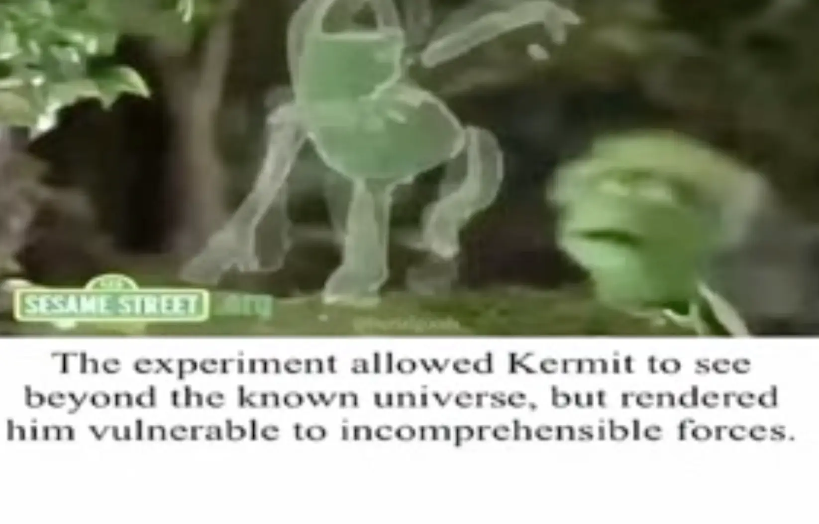 Kermit’s hubris – transcribed text